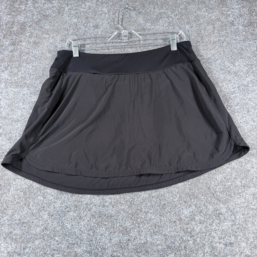 Z by Zella Athletic Mini‎ Skort Womens Large Black Built In Brief Stretch Golf